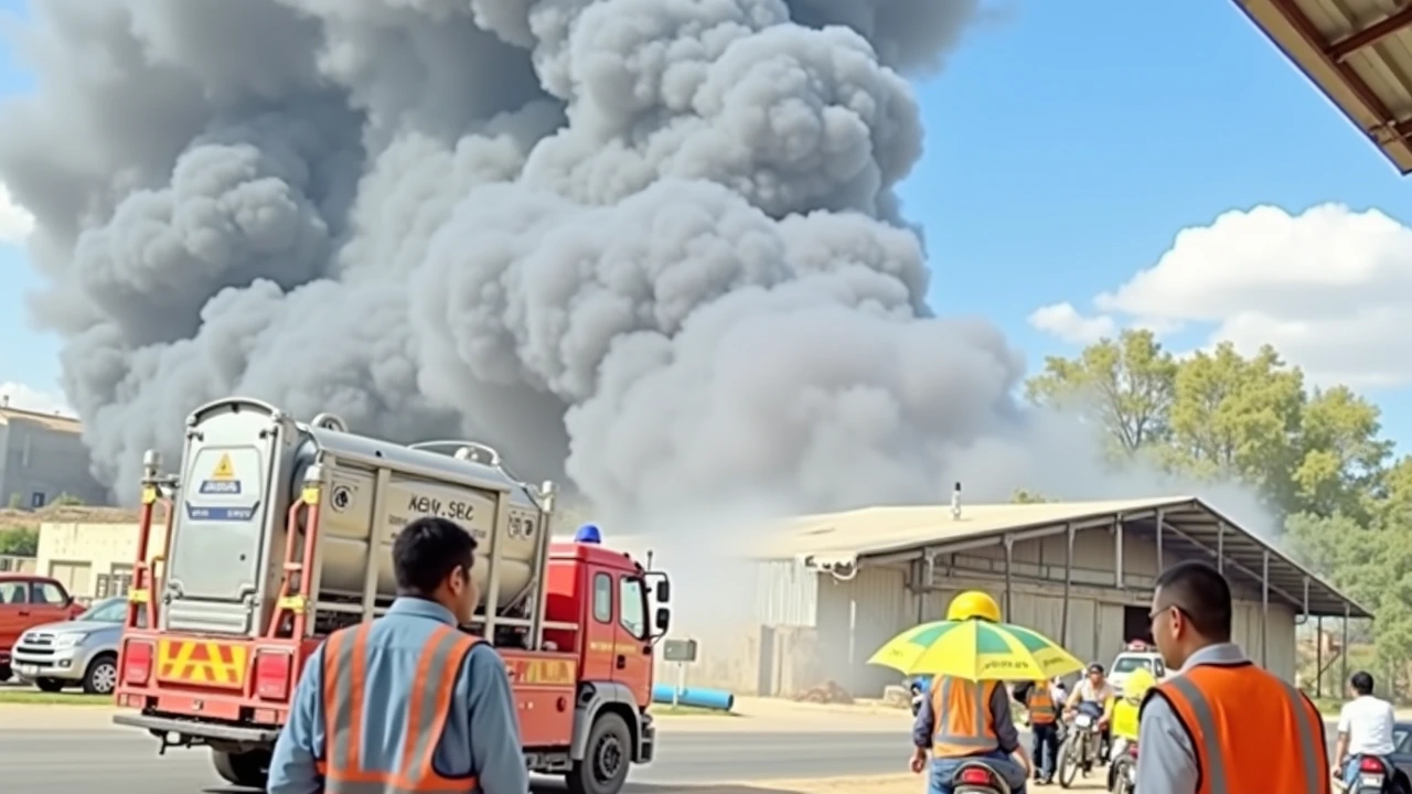 ענן עשן בשמי שדרות: דליפת אמוניה במפעל - האזור פונה