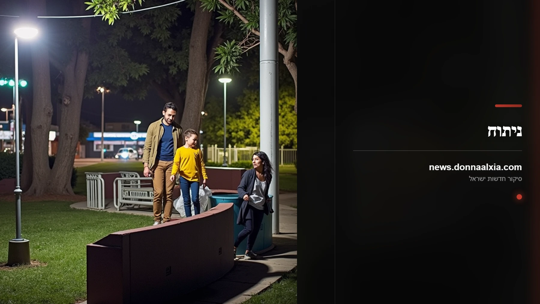 סערה בלב העיר: סיפורו של אברך שנפל במהלך טיול משפחתי
