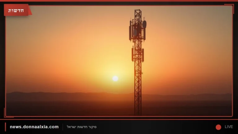 מהפכה דיגיטלית בבנימין: תורן תקשורת חדש במצפה יריחו משפר את הקליטה בכביש ים המלח