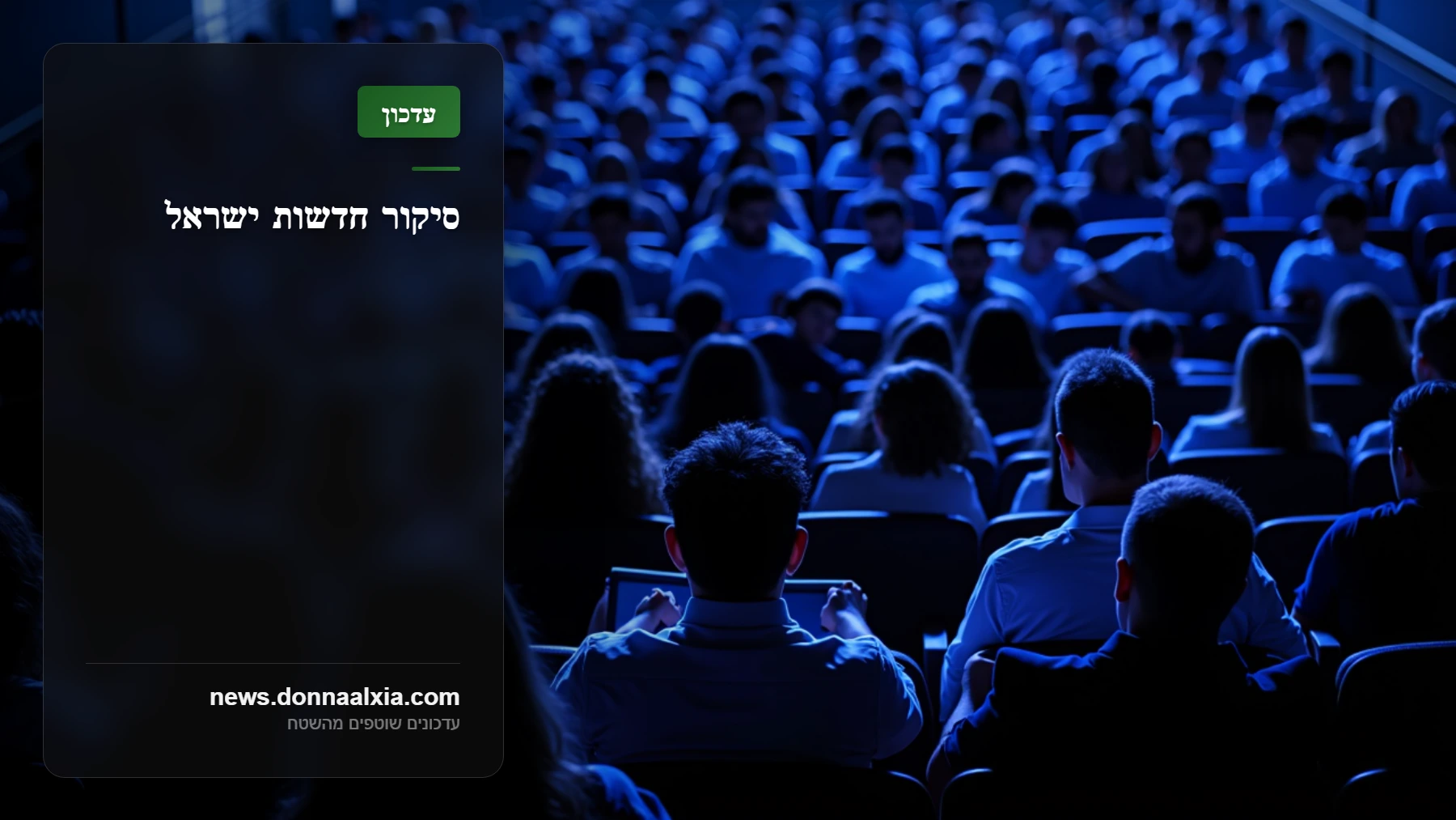 האלימות בבתי הקולנוע: מי מגן על הסדרנים?