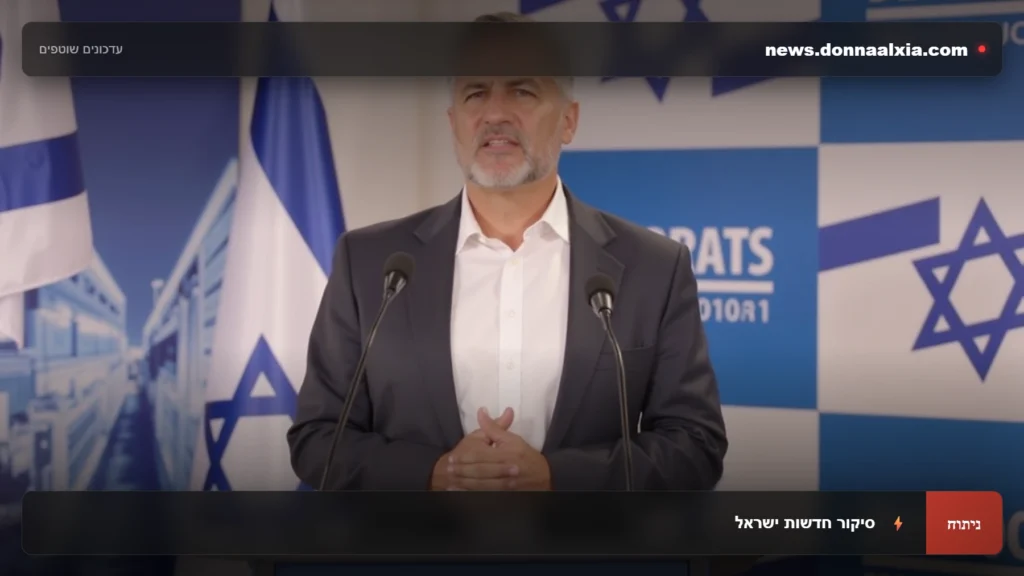 הדמוקרטיה הישראלית בפעולה: יותר מ-112 אלף מתפקדים בוחרים את עתיד מפלגת הדמוקרטים