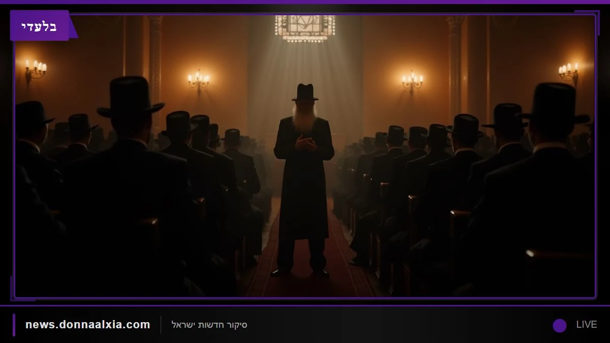 דמעות של תקווה: האדמו"ר משבט הלוי מוביל תיקון חצות מרגש