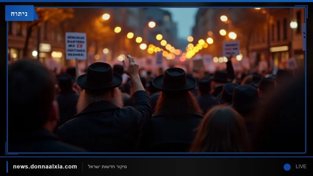 הפגנות מול כלא 10: אלפים מחו על מעצר אברך ובחור ישיבה