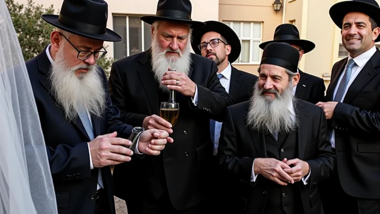 שמחה בשבת: חתונת הנכד בביתו של רב העיר בני ברק