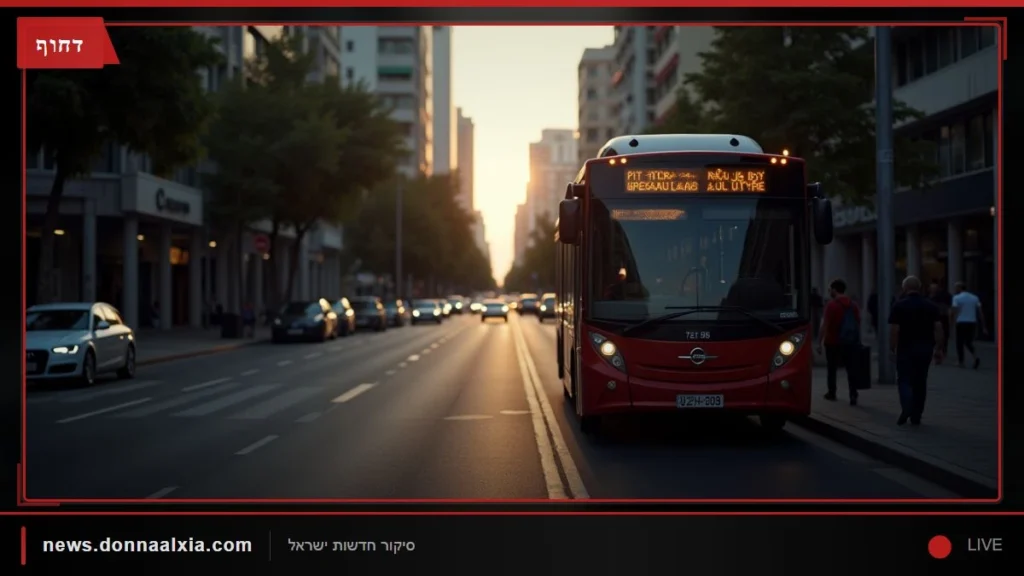 נהג אוטובוס נעצר בחשד לנהיגה בשכרות בת"א; נוסעת בת 70 נפלה